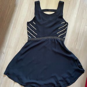 NWT! LA Made black dress with beads, women’s size Medium!